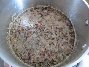 Bacon Marmalade before simmer down