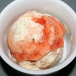 Blood Orange Quark Ginger Shortbread Ice Cream
