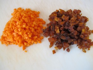 Diced Carrot and Apricots