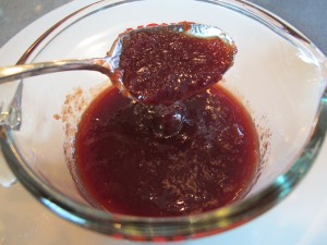 Reduced tart cherry puree