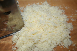 grated swiss cheese