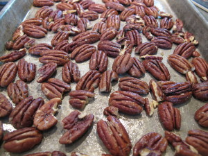 Pecans, toasted, salted